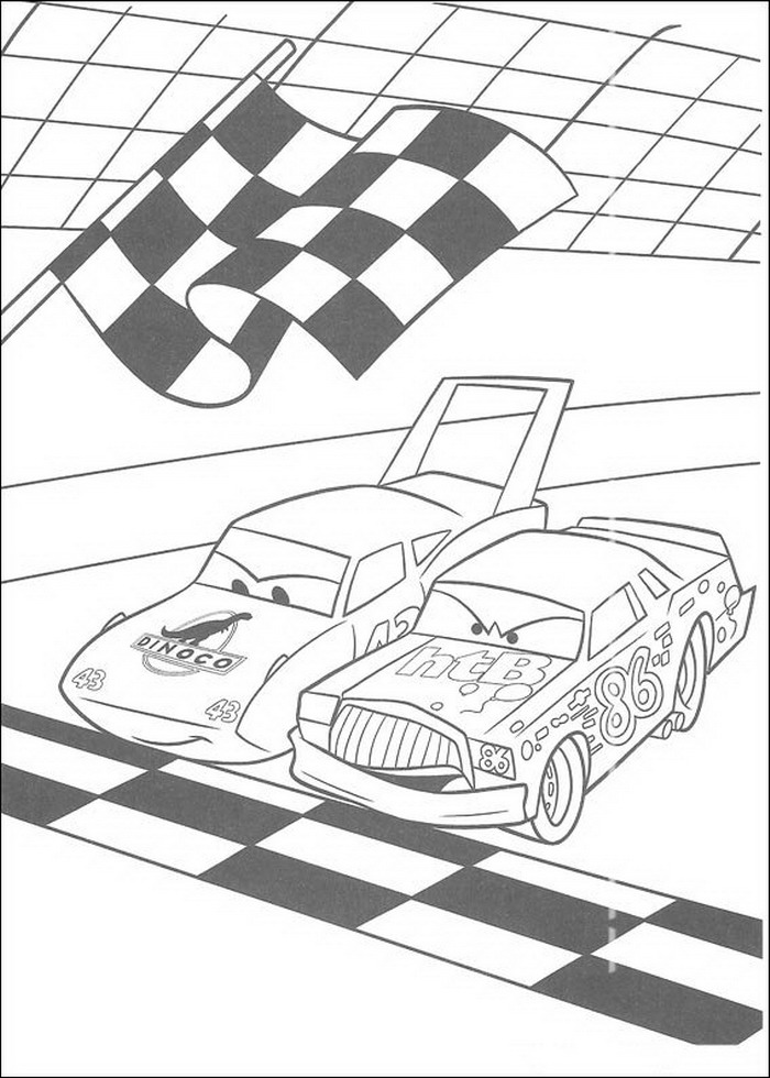 Plansa de colorat cu Cars pixar 42 171